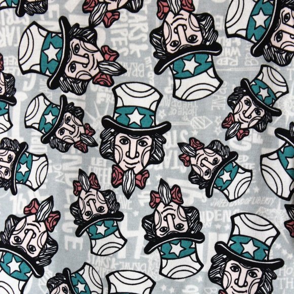 Patriot "Uncle Sam" Tunic Top LulaRoe IRMA Small USA Americana High Low Casual - Picture 4 of 8